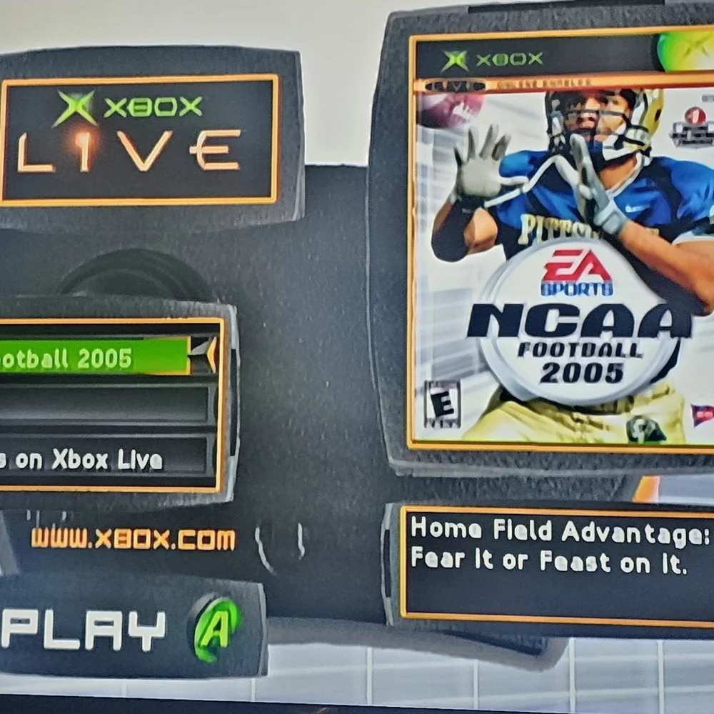 Xbox NCAA Football 2005 And Top Spin Tennis Double Game Combo - CIB/Tested